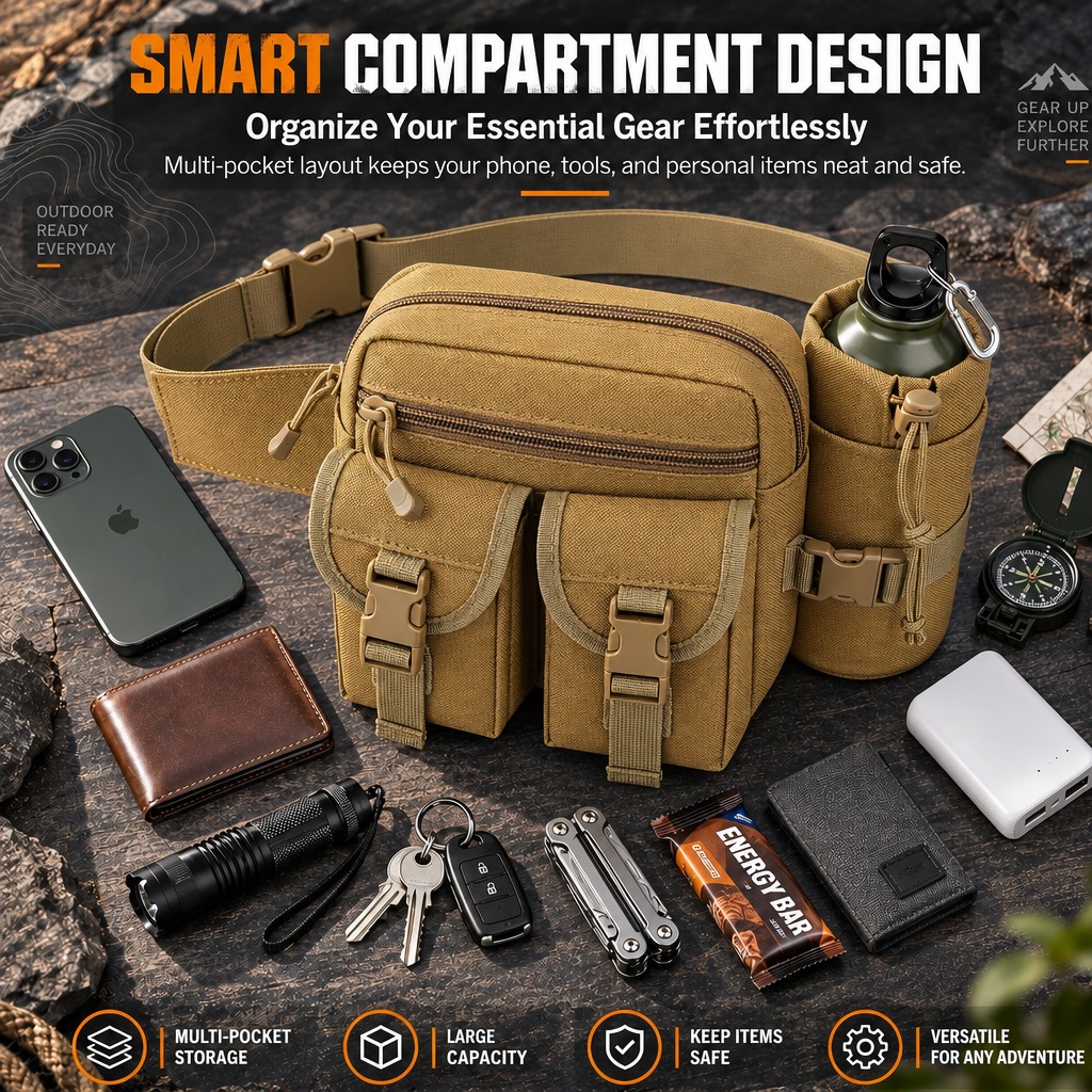 Multifunctional Tactical Fanny - Hiking Backpack Waterproof review and price